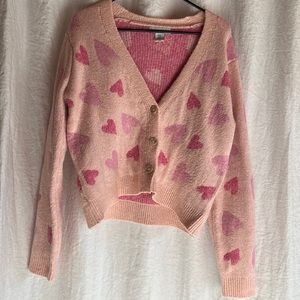 Cupcakes and cashmere heart cardigan